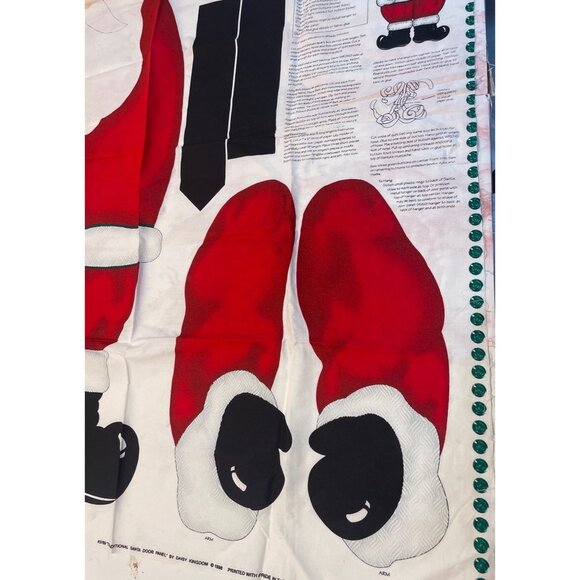 Vintage 1990s Daisy Kingdom Traditional Santa Door Panel Cut and Sew 3769 40 Inc - Picture 6 of 7